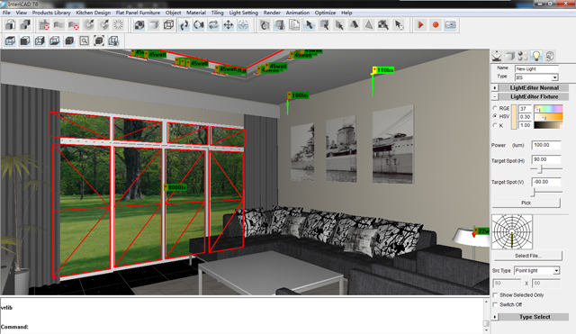 ingterior design light settings'